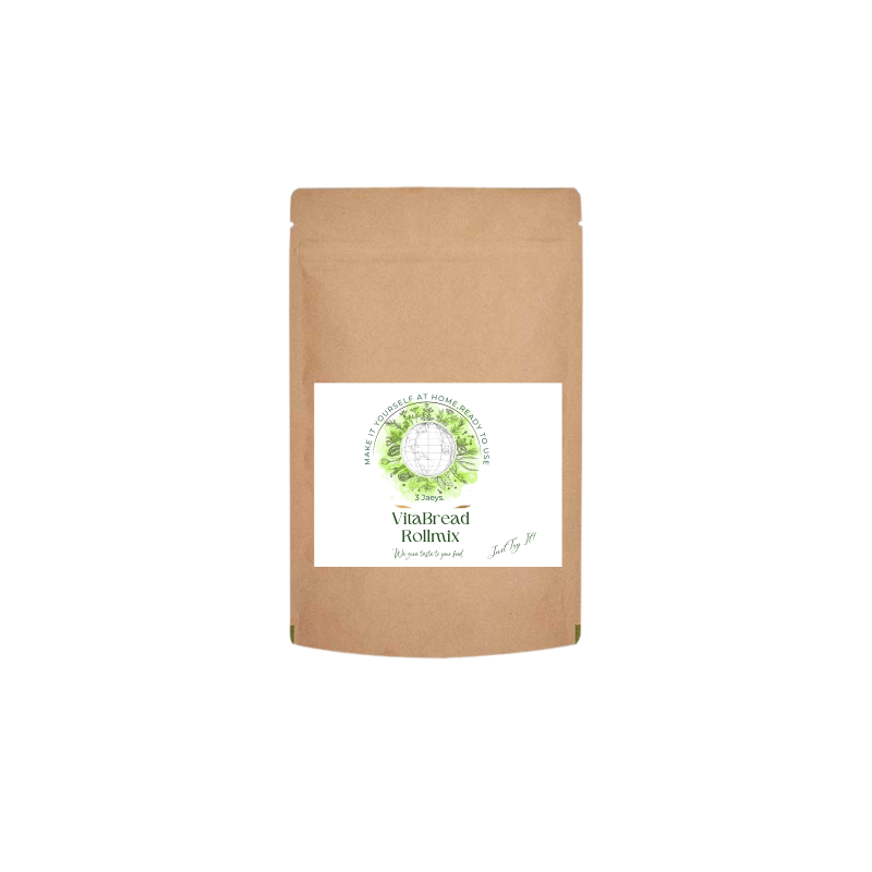 Vita Bread Roll Mix - 250g | Premium quality, all-natural & vegan | contain high-quality flours and rich in valuable vitamins and fiber, perfect solution for fresh, crispy rolls that come together in no time. Whether for breakfast or a snack, this baking mix ensures an authentic taste experience. Nutrient-rich ingredients specially formulated to meet energy needs and support sports. Perfect for anyone who pays attention to their diet without sacrificing taste.!|