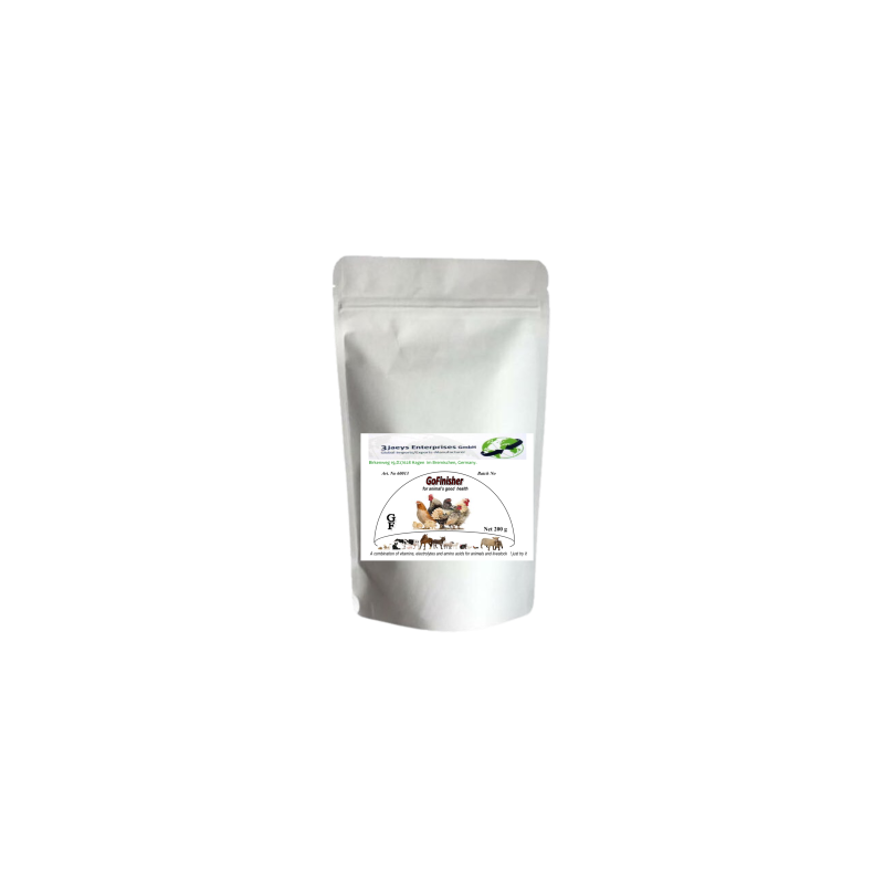 FB GoFinisher – 200g | A water soluble powder for administration in poultry and other livestock through feed to aid growth and general performance in poultry and other livestock | ( 200g Finishers)