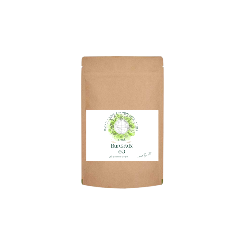 Buns Mix eG- 250g | Premium quality, all-natural & vegan | contain high-quality flours and rich in valuable vitamins and fiber. Our Buns Mix eG, conjures up fluffy, sweet Buns that are perfect for special occasions or simply to treat yourself.