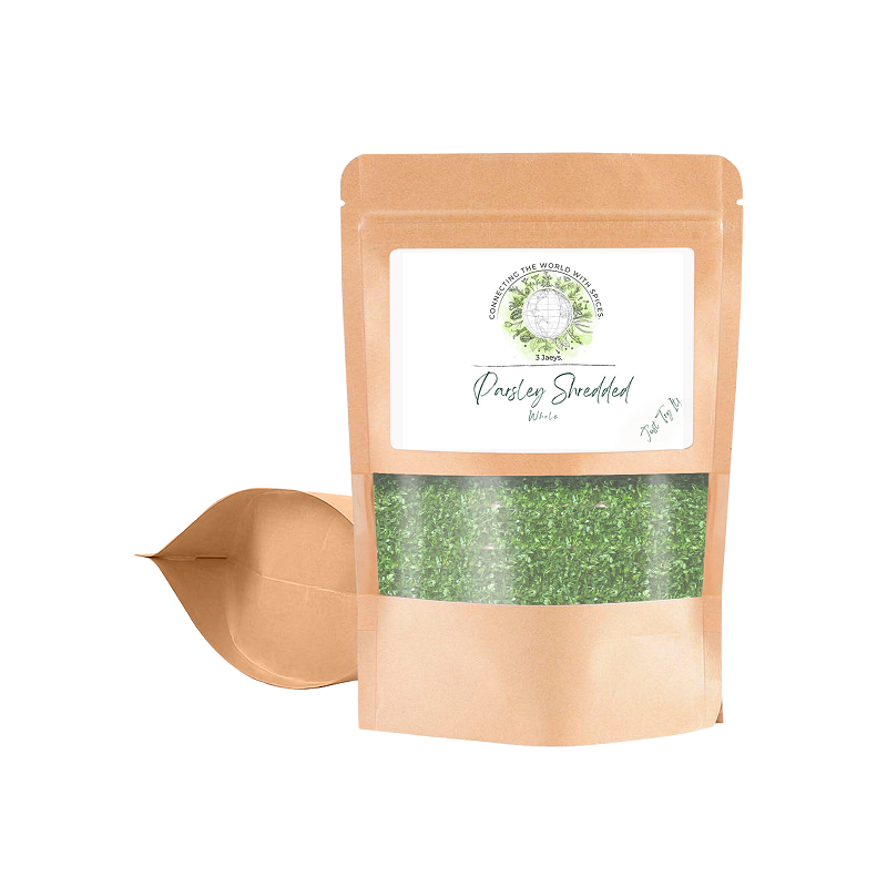 Parsley Shredded - 100g | Premium quality, all-natural &amp; vegan | Rich, spicy flavor perfect for seasoning meats, sauces, vegetables, stews, marinades, etc.