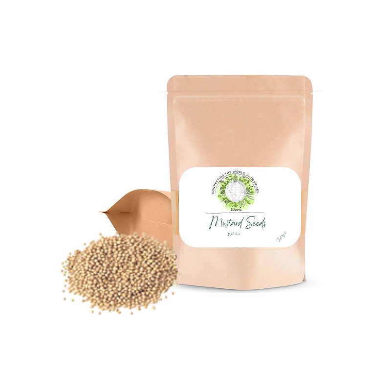 Mustard Seeds - 100g | Premium quality, all-natural &amp; vegan | Rich, spicy flavor perfect for seasoning meats, sauces, vegetables, stews, marinades, etc