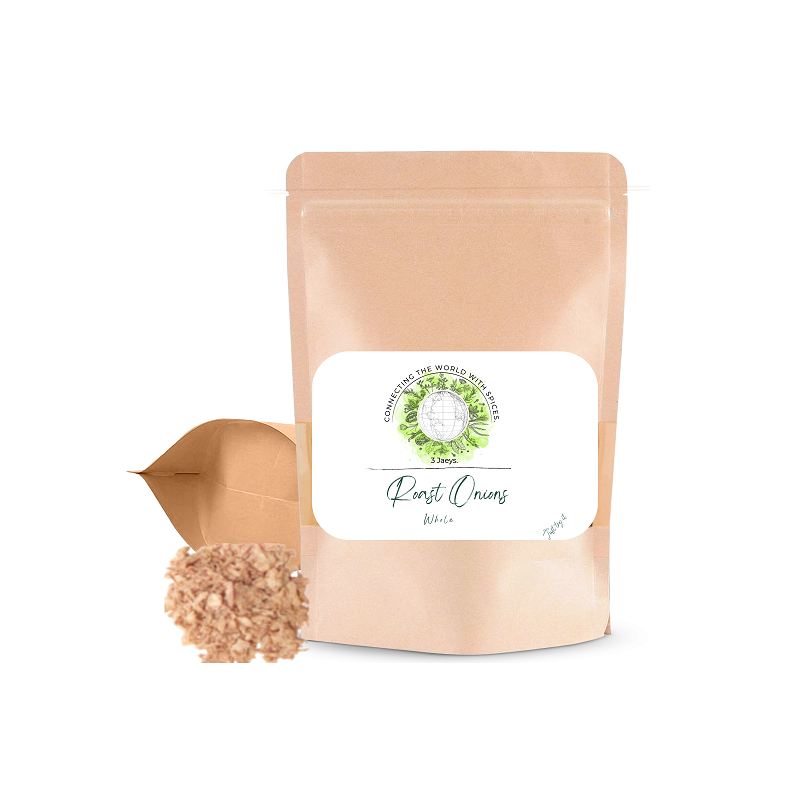 Premium Roast Onions Flakes-100g (Minimum Order 5 Bags)