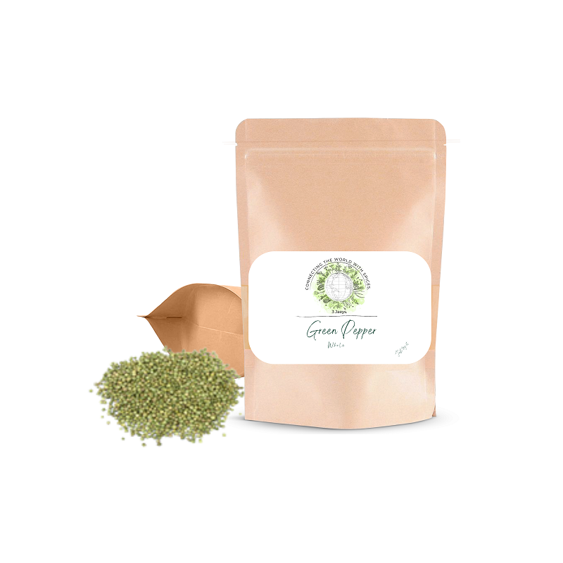 Premium Green Pepper Whole (Minimum Order 5 Bags)