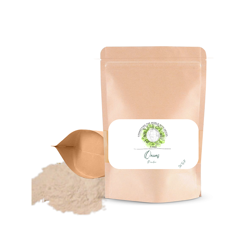 Onions Powder White&nbsp;– 100g | Premium quality from certified organic farming | 100% natural &amp; vegan | Ideal for sauces, dressings, Asian dishes &amp; more (100g, ground Onions)