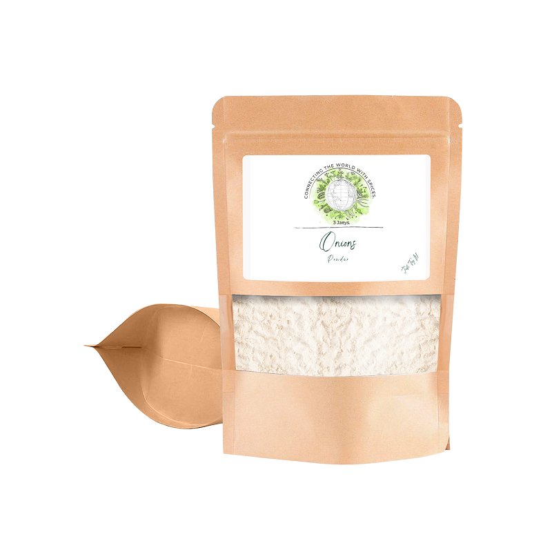 Onions Powder White&nbsp;– 100g | Premium quality from certified organic farming | 100% natural &amp; vegan | Ideal for sauces, dressings, Asian dishes &amp; more (100g, ground Onions)