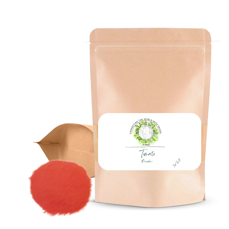 Tomato Powder- 100g | Premium quality, all-natural &amp; vegan | Rich, spicy flavor perfect for seasoning meats, sauces, vegetables, stews, marinades, etc. Whether you're preparing Caribbean, Middle Eastern, or European cuisine, our Tomato Powder adds a concentrated tomato taste without moisture to your recipes. Elevate your cooking!|