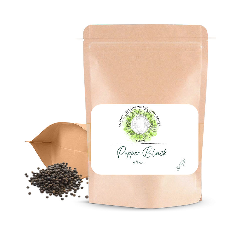 Premium Pepper Black Whole (Minimum Order 5 Bags)