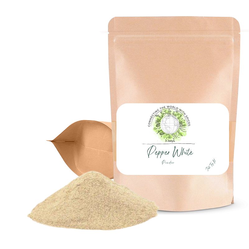 Premium Pepper White Powder (Min Order 5 Bags)