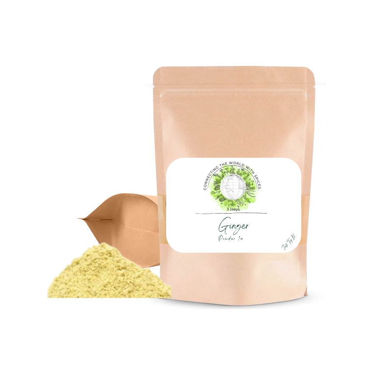 Ginger Powder 1a- 100g | Premium quality, all-natural and vegan | Ideal for curries, chai tea, rice dishes and baked goods, soup and stew - Aromatic and exotic