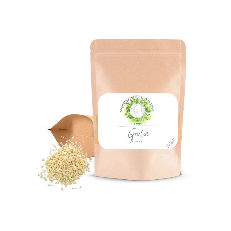 Garlic Minced – 100g | Premium quality from certified organic farming | 100% natural &amp; vegan | Ideal for sauces, dressings, Asian dishes &amp; more